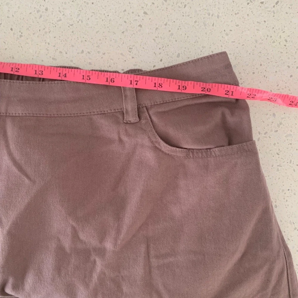 Pact Womens XXXL Organic Cotton Stretch Twill‎ Straight Leg Pants Mauve Brown